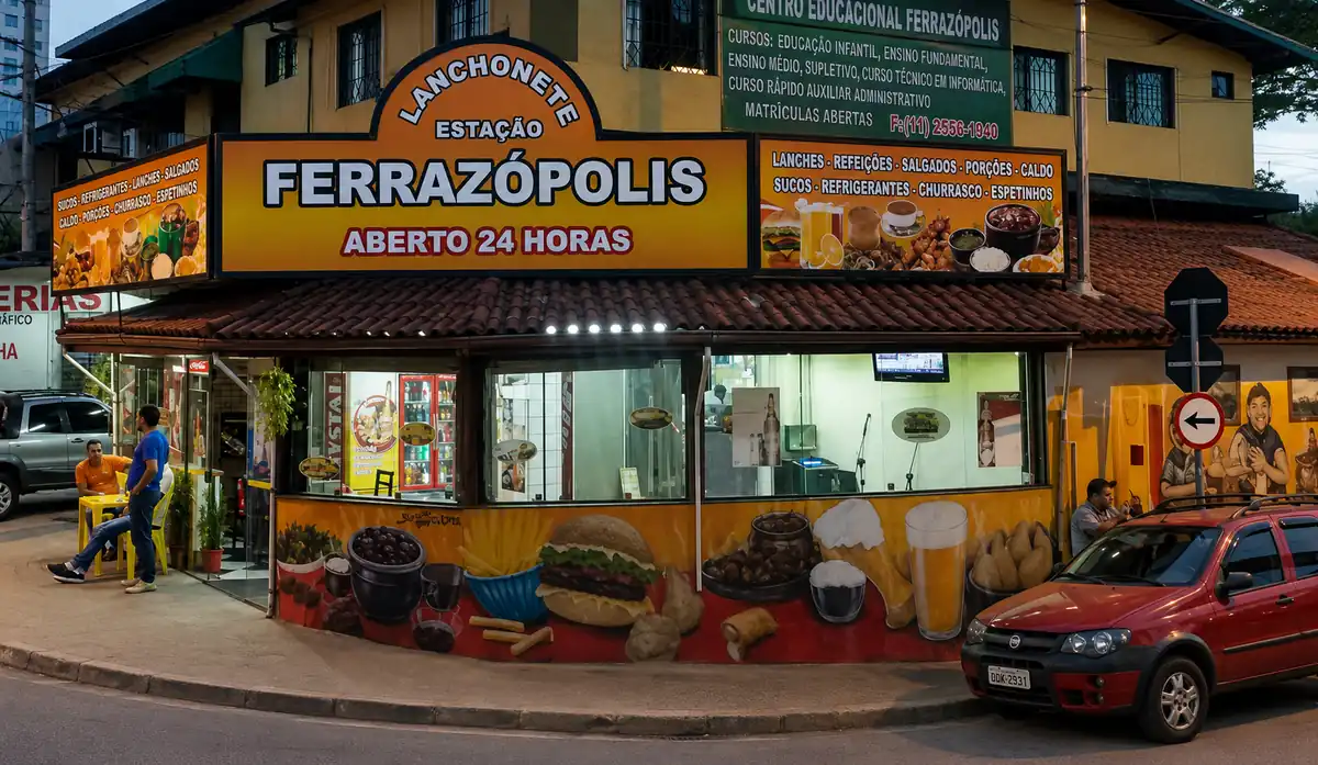 Pequenas praças e comércio local